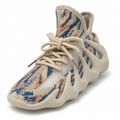 Kids WaveKnit Sneakers – Cream, Blue & Orange